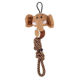 Zeus Mojo Naturals Tennis Zug-Tau Hundespielzeug für Welpen Braun – Bild 1 von 1