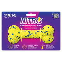 Produktbild von Zeus Nitro Knochen Kauspielzeug für Hunde Gelb 16 cm