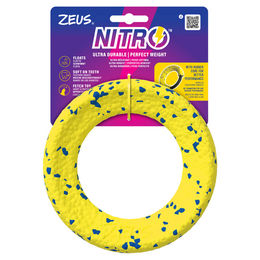Zeus Schwimmspielzeug Nitro Ring aus Gummi für Welpen Gelb Durchmesser 16 cm – Bild 1 von 4