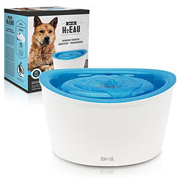 Zeus Trinkbrunnen für Hunde aus Kunststoff in Weiß/Blau - 6 l – Bild 1 von 8
