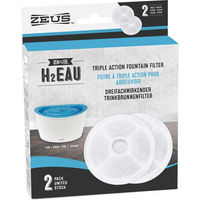 Produktbild von Zeus Triple Action Ersatzfilter 2er-Set für Hundetrinkbrunnen