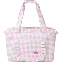Produktbild von zeze Haustier Transporttasche Kariert Rosa mit Schaumstoff