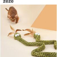 Produktbild von zeze Katzenangel Klapperschlange aus Plüsch in Grün