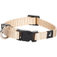 Produktbild von Ziggi Hundehalsband Flamingo Beige XS aus Nylon mit Zugentlastung und stufenloser Verstellbarkeit