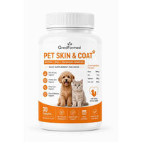 Produktbild von Zimeter Pet Skin & Coat Biotin Zink Selen Komplex Haut und Fell Supplement für Hunde und Katzen 30 Tabletten