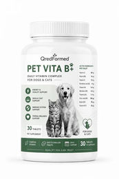 ZIMETER PET VITA B+ Vitamin-Komplex für Hunde und Katzen Adult zur Unterstützung von Haut, Fell, Energie und Vitalität 30 Tabletten – Bild 1 von 1