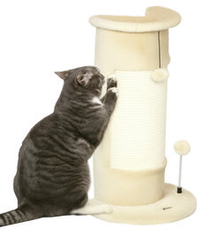 Zimtky Kratzsäule für Katzen 58 cm Hoch Cremeweiß für Katzen unter 5 kg – Bild 1 von 1