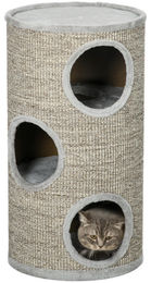 Zimtky Kratztonne für Katzen dreistöckig grau 70 cm hoch – Bild 1 von 1