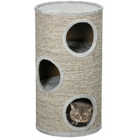 Produktbild von Zimtky Kratztonne für Katzen mit 3 Ebenen und Sisalseil 38 cm
