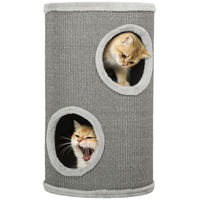 Produktbild von Zimtky Kratztonne mit 2 Höhlen für Katzen 60 cm hoch