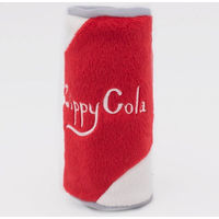 Produktbild von ZippyPaws Hundespielzeug Zippy Cola Quietschdose aus Plüsch für Welpen und kleine Hunde in Rot Bunt 13/6 cm