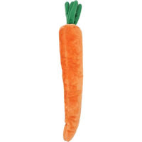 Produktbild von ZippyPaws Jigglerz Veggies Karotte Quietschspielzeug aus Plüsch für Hunde in Orange