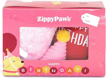 ZippyPaws Pup Birthday Box Rosa für Welpen – Bild 1 von 2