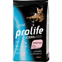Produktbild von zodiaco Prolife Cat Sterilised Katzenfutter Schwein Monoprotein Glutenfrei Adult 7 kg - 2 x 7 kg