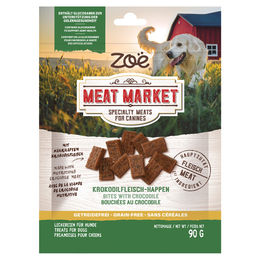 Zoë Meat Market Bites Krokodil und Huhn Funktionssnack getreidefrei 90 g – Bild 1 von 1