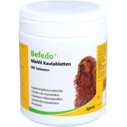 Produktbild von Zoetis BEFEDO MinVit Kautabletten mit Vitaminen für Hunde 180 Stück