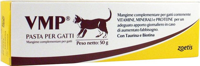 Produktbild von Zoetis VMP Paste Nahrungsergänzung für Katzen zur Unterstützung von Haut, Fell, Verdauung sowie Gelenken und Knochen 50 g