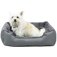 Produktbild von ZOLLNER Hundebett und Katzenbett aus Polyester in Grau, Größe S, 50x60 cm - 50 cm