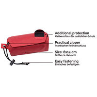 Produktbild von ZOLLNER24 Futterbeutel für Hunde aus Polyester in Rot Größe S - 6 cm