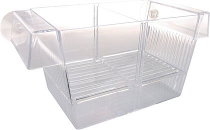 Zolux 3-in-1 Aquarienrutsche für Fische aus Kunststoff in Weiß und Transparent mit Saugnäpfen – Bild 1 von 1