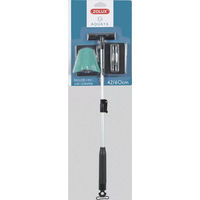 Produktbild von Zolux 4-in-1 Aquarienschaber mit Teleskopfunktion aus Edelstahl in Schwarz