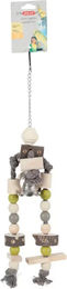 Produktbild von Zolux Amaro Holzspielzeug für Papageien und große Sittiche in Bunt und Beige (3er Pack)