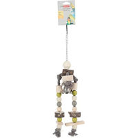 Produktbild von Zolux Amaro Holzspielzeug für Papageien und große Sittiche in Bunt und Beige (3er Pack)