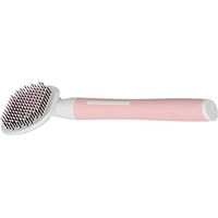 Produktbild von Zolux ANAH Katzenbürste mit weichen Noppen in Rosa-Weiß Größe S