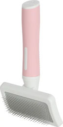 Produktbild von Zolux Anah Slicker-Bürste für Katzen aus Edelstahl in Rosa
