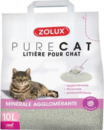 Produktbild von Zolux Antibakterielle Klumpstreu für Katzen mit blumigem Duft - 10 l