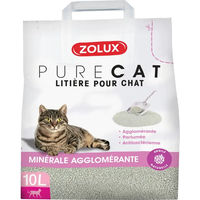 Produktbild von Zolux Antibakterielle Klumpstreu für Katzen mit blumigem Duft - 10 l