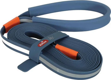 Produktbild von Zolux Bivouak Hundeleine aus Silikon in Blau 500cm