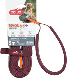 Produktbild von Zolux Bivouak Hundeleine aus Silikon in Rot 1500 cm