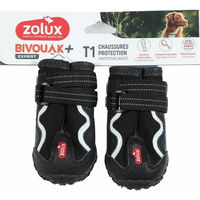 Produktbild von Zolux Bivouak Pfotenschuhe für Hunde in Schwarz mit TPR-Sohle