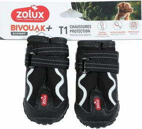 Zolux Bivouak Pfotenschuhe für Hunde in Schwarz mit TPR-Sohle – Bild 1 von 1