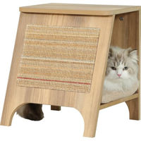 Produktbild von Zolux Boreal 3-in-1 Katzenkonsole als Kratzbrett, Bett und Beistelltisch aus Sisal in Beige 43,5 cm