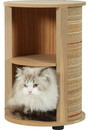 Zolux Boréal 3-in-1 Katzenmöbel Kratzbaum und Beistelltisch aus Holz in Beige 52 cm – Bild 1 von 2