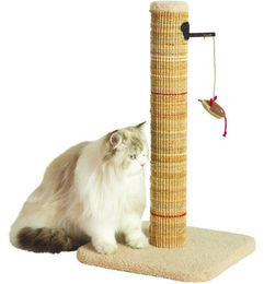 Zolux Boréal Katzenkratzbaum aus Sisal mit Spielzeugmaus Beige 60 cm – Bild 1 von 1