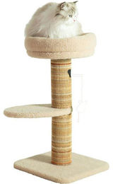 Zolux Boréal Kratzbaum für Katzen und Kitten aus Sisal mit Liegefläche in Beige, 73 cm – Bild 1 von 2
