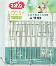 Produktbild von Zolux Cosy Heuraufe aus Metall für Kaninchen und Meerschweinchen Grün XL
