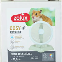 Produktbild von Zolux Cosy Laufrad für Degus und Hamster leise mit Fußstützen aus Kunststoff