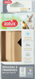 Produktbild von Zolux Cosy Leckerli-Spender Karotte aus FSC Holz für Nager wie Kaninchen Meerschweinchen und Hamster