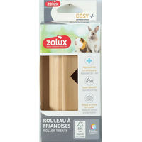 Produktbild von Zolux Cosy Leckerli-Spender Karotte aus FSC Holz für Nager wie Kaninchen Meerschweinchen und Hamster
