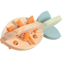 Produktbild von Zolux Cosy Leckerli-Spender Karotte aus Holz für Nager wie Kaninchen Meerschweinchen und Hamster