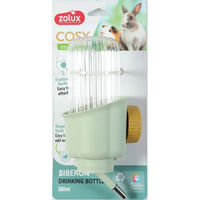 Produktbild von Zolux Cosy Nagerflasche mit Blumenmuster für Kaninchen Meerschweinchen und Hamster aus Kunststoff