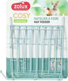 Produktbild von Zolux Cosy Nagerständer Futternapf aus Metall Blau XL für Kaninchen und Meerschweinchen