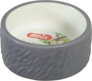 Produktbild von Zolux Daisy Futternapf aus Keramik für Nagetiere wie Hamster und Meerschweinchen in Beige und Grau