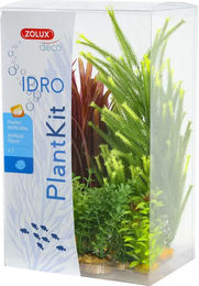 Produktbild von Zolux Deko Plantkit Idro n°4 Kunstpflanze für Fische in Weiß und Grün (7er Set)