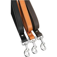 Produktbild von Zolux Doppelleine aus Leder für Hunde in Braun - 1 m