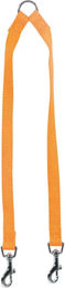 Produktbild von Zolux Doppelleine aus Nylon für Hunde in Orange 40 cm